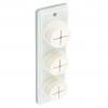 Securit Triple Towel Holder White S6362