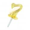 Securit Tieback Hooks Brass Plated 40mm 2Pk S6520