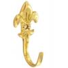 Securit Brass Mini Fleur-De-Lys Tieback Hooks 2Pk S6542 