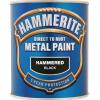 Hammerite Direct To Rust Hammered Metal Paint Black 750ml 5092955 | 8 Year Protection | Quick Drying | No Need to Prime or Undercoat