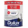 Dulux Non Drip Gloss Paint Pure Brilliant White 1.25Ltr 5089687