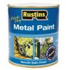 Rustins Smooth Satin Finish Metal Paint Black 250ml MPBK250 