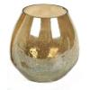 Salco Group Smoked Crackle Hand Crafted Tea Light Holder Multi-coloured 10.5cm 86-5572