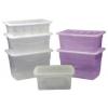 B-Line Eco Clear Storage Box with Lid 16Ltr D437-NAT