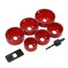 Hilka Downlights Holesaw Set Red And Silver 8Pk 76200008