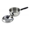 Pendeford Housewares Stainless Steel Sauce Pan With Long Handle Silver and Black 18cm SS2018