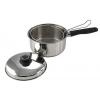 Pendeford Housewares Stainless Steel Sauce Pan With Chip Basket Silver and Black D 20cm SS221