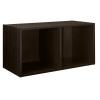 ClosetMaid Cubeicals 2 Cube Espresso Laminate Organiser