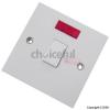 1 Gang Dipole Switch With Neon Indicator White 20A LG220N