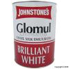 Johnstones Brilliant White Glomul Vinyl Silk Emulsion Paint 5Ltr