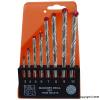 Worldwide Hercules Assorted Masonry Drill Bit Set Metallic Silver 8Pk 916