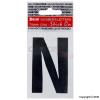 75mm Black Peelable Letter N 42237