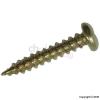 Securit Brass Plated Round Head Woodscrews 3.5 x 20mm 32Pk S8237 