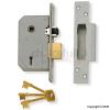 Chubb Five Lever Mortice Lock With Bolt Throw Satin Finish 80mm and 20mm V-3K74E-SC-80