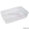 Caroline Food Grade Plastic Food Containers Trays With Lids Clear 500ml 25Pk 2006