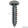 Pozi Pan Head Bright Zinc Plated Self Tapping Screws Bright Silver 4mm x 15mm 25Pk 30366