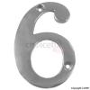 Securit Numeral Number Six Chrome 75mm S2966