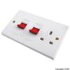 Selectric Cooker Control Unit With 13 Amp Switched Socket White LG953