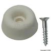 Odds and Ends 22mm White Rubber Seat Buffers 4Pk 30535