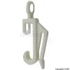 Curtain Gliders Hooks to Fit Drape White and Silver 10Pk 30873