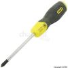 Stanley Cushion Grip Pozidriv Screwdriver Yellow and Black 1pt x 75mm 0-64-955