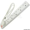 Joel Anti Surge and Spike Six Gang Extension Lead White 13A 1Mtr X27W1W