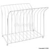 Silverstar Heavy Gauge Magazine Rack Chrome 25cm 350